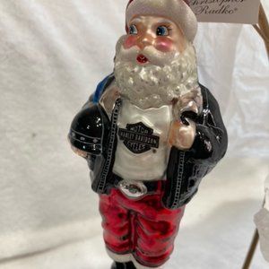 Christopher Radko Ho Ho Harley Christmas Ornament